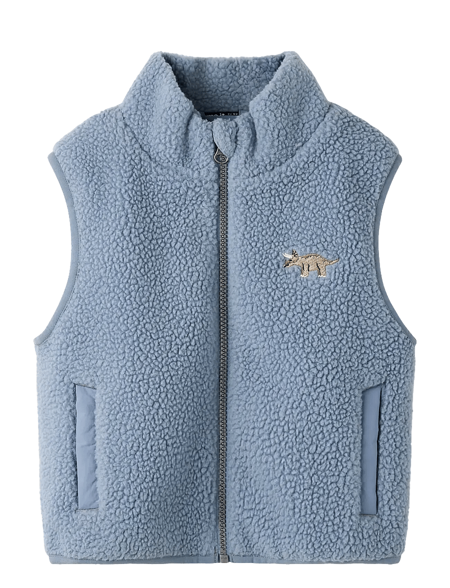 name it - NMMMALL SHERPA VEST - einkaufen nach alter von - flint stone - 0