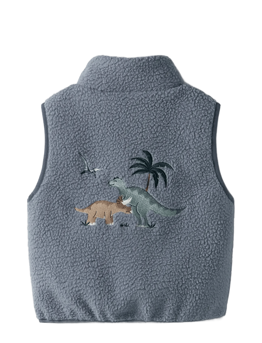 name it - NMMMALL SHERPA VEST - flint stone - 1