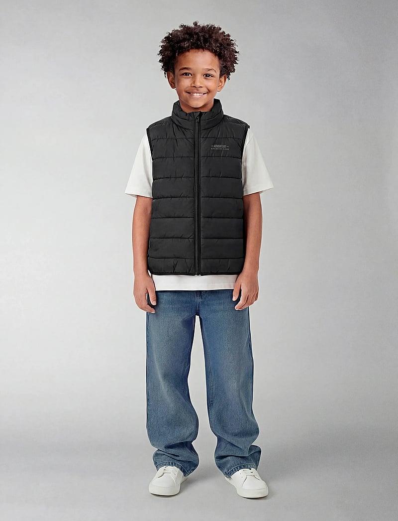 name it - NKMMYLANE VEST BASIC NOOS - einkaufen nach alter von - black - 3