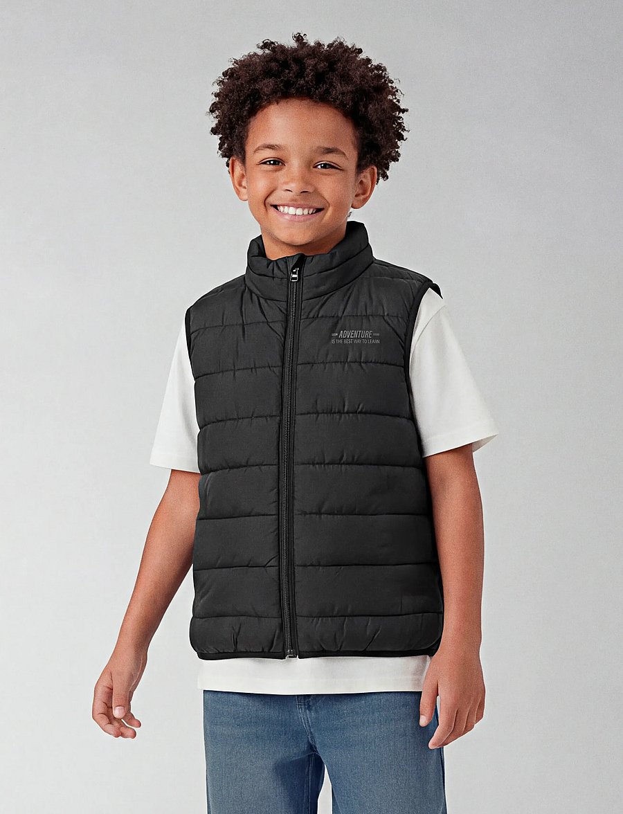 name it - NKMMYLANE VEST BASIC NOOS - shop efter alder - black - 4