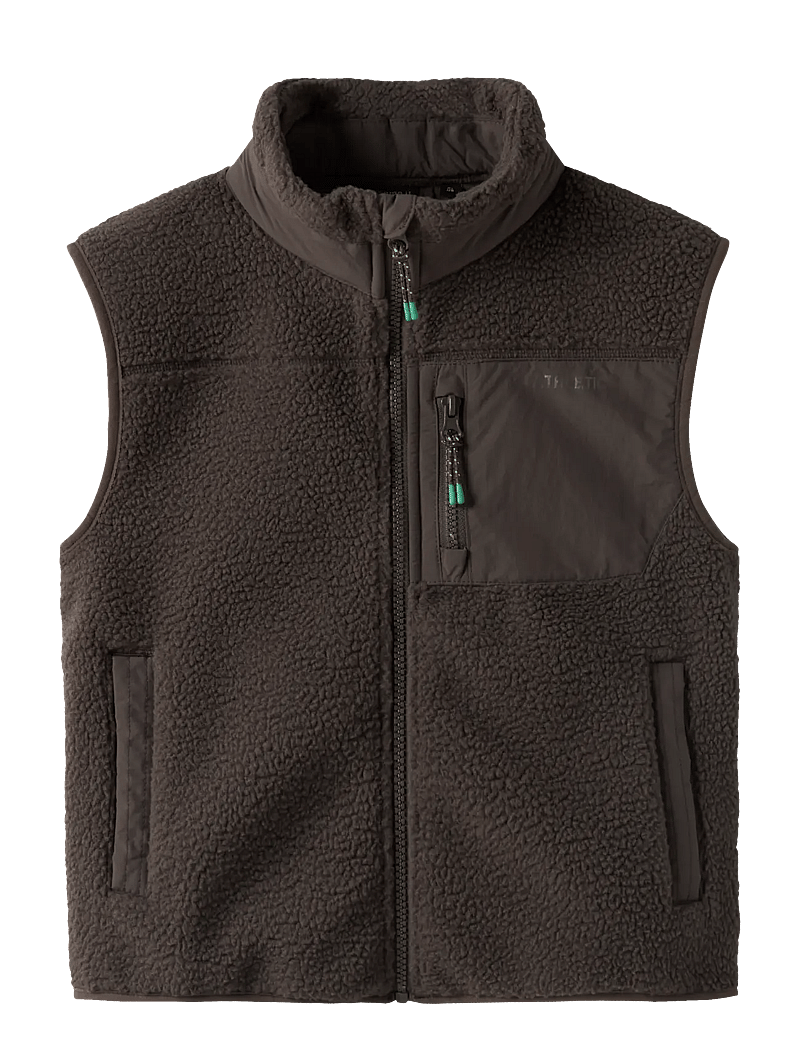 name it - NKMMILLER SHERPA VEST - einkaufen nach alter von - chocolate brown - 0