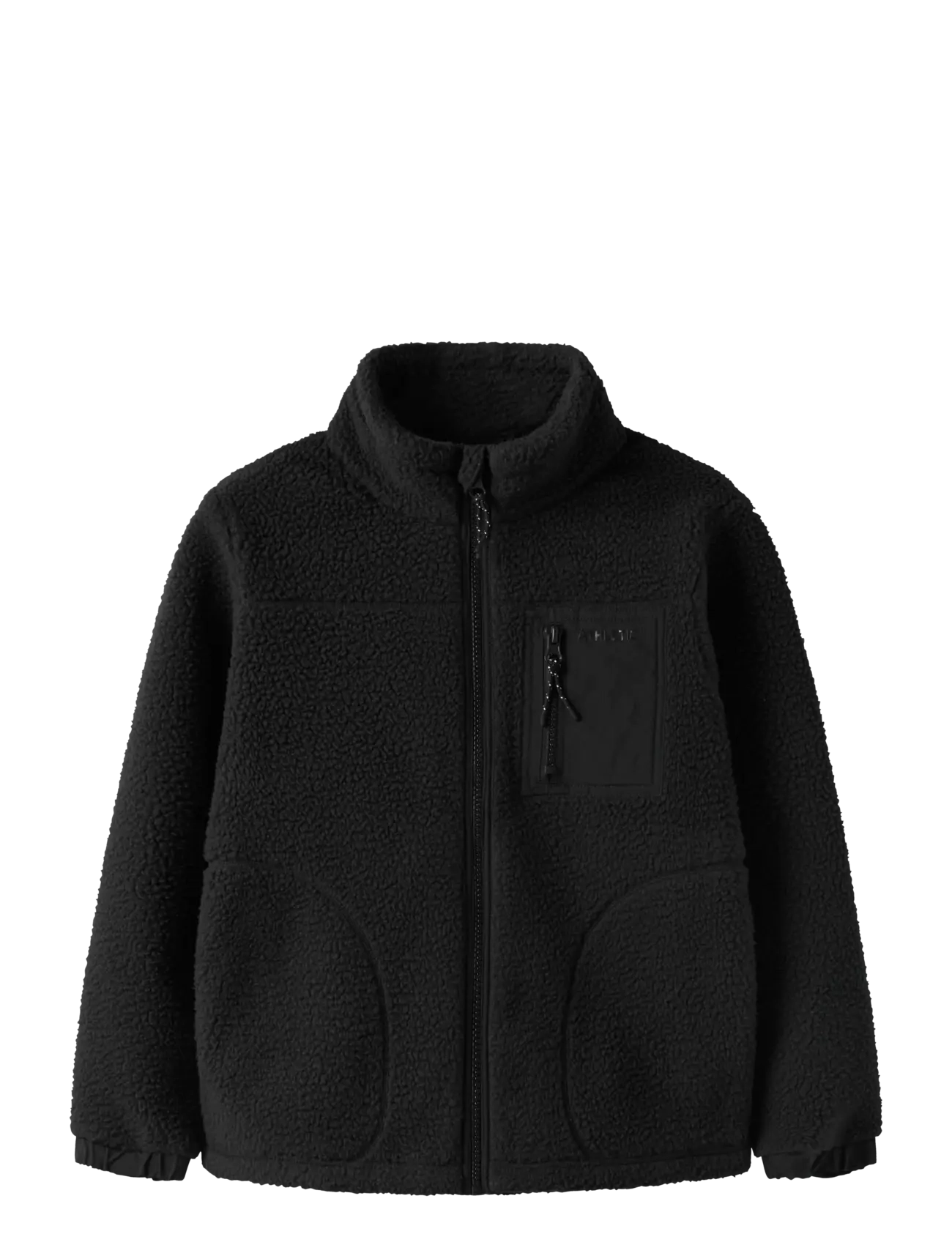 name it NKMMILLER SHERPA JACKET - Fleecetøj - BLACK / black