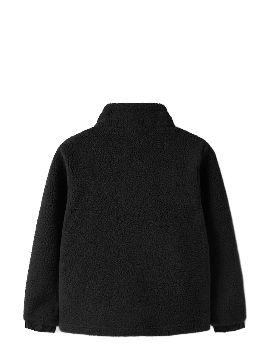 name it - NKMMILLER SHERPA JACKET - black - 2