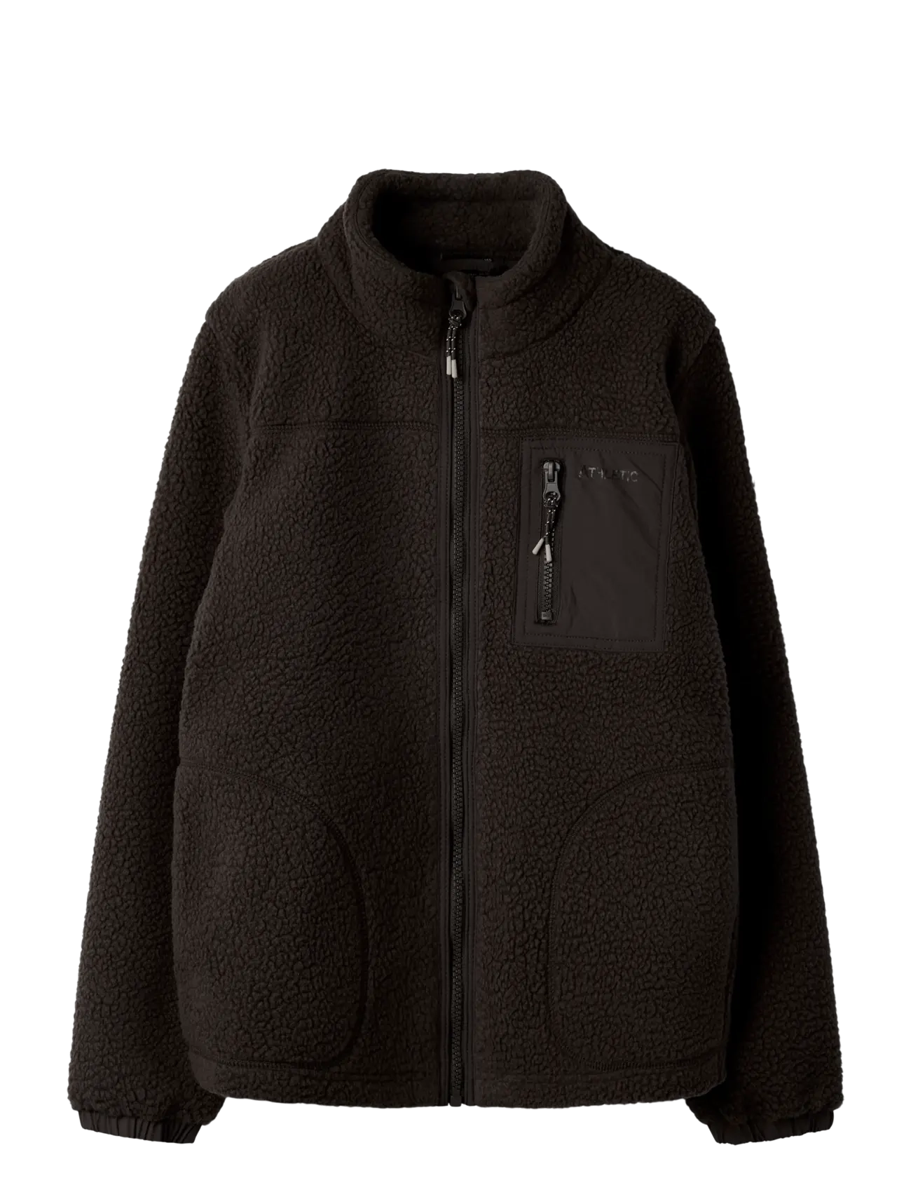 name it NKMMILLER SHERPA JACKET - Fliis - CHOCOLATE BROWN / black