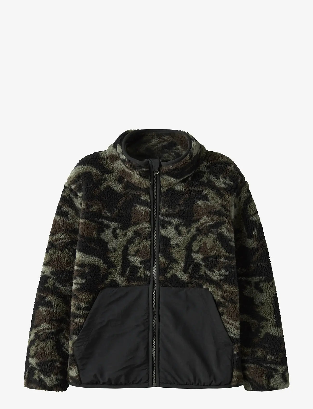 name it - NKMMONICO SHERPA JACKET - fleecejacken - dusty olive - 0