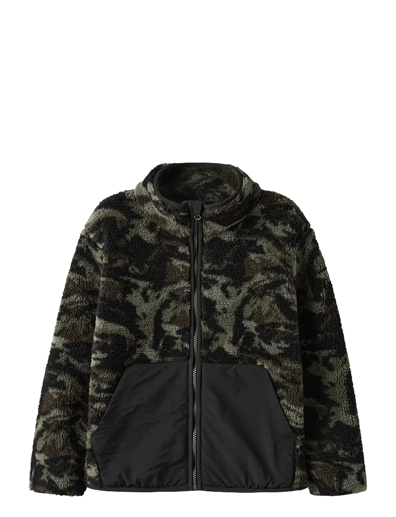 name it - NKMMONICO SHERPA JACKET - fleecejacken - dusty olive - 0