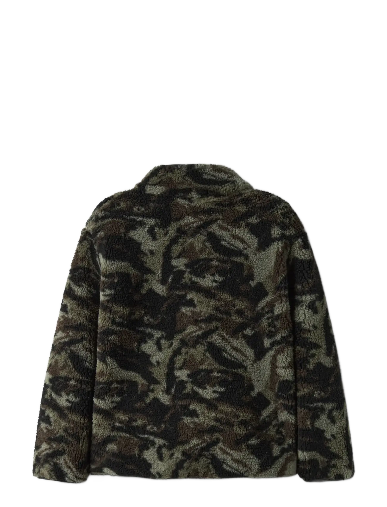 name it - NKMMONICO SHERPA JACKET - herfstjassen - dusty olive - 1