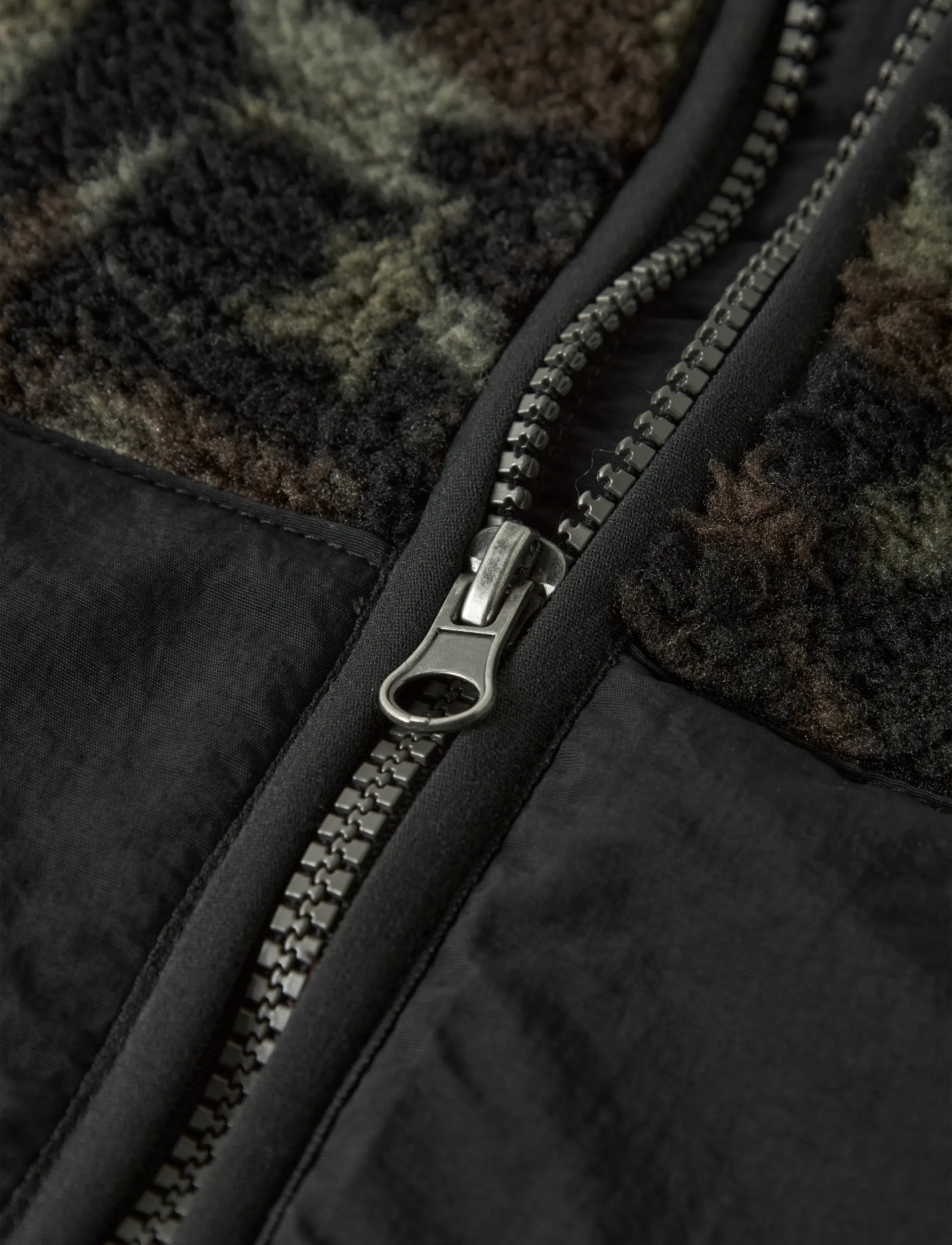 name it - NKMMONICO SHERPA JACKET - herfstjassen - dusty olive - 2