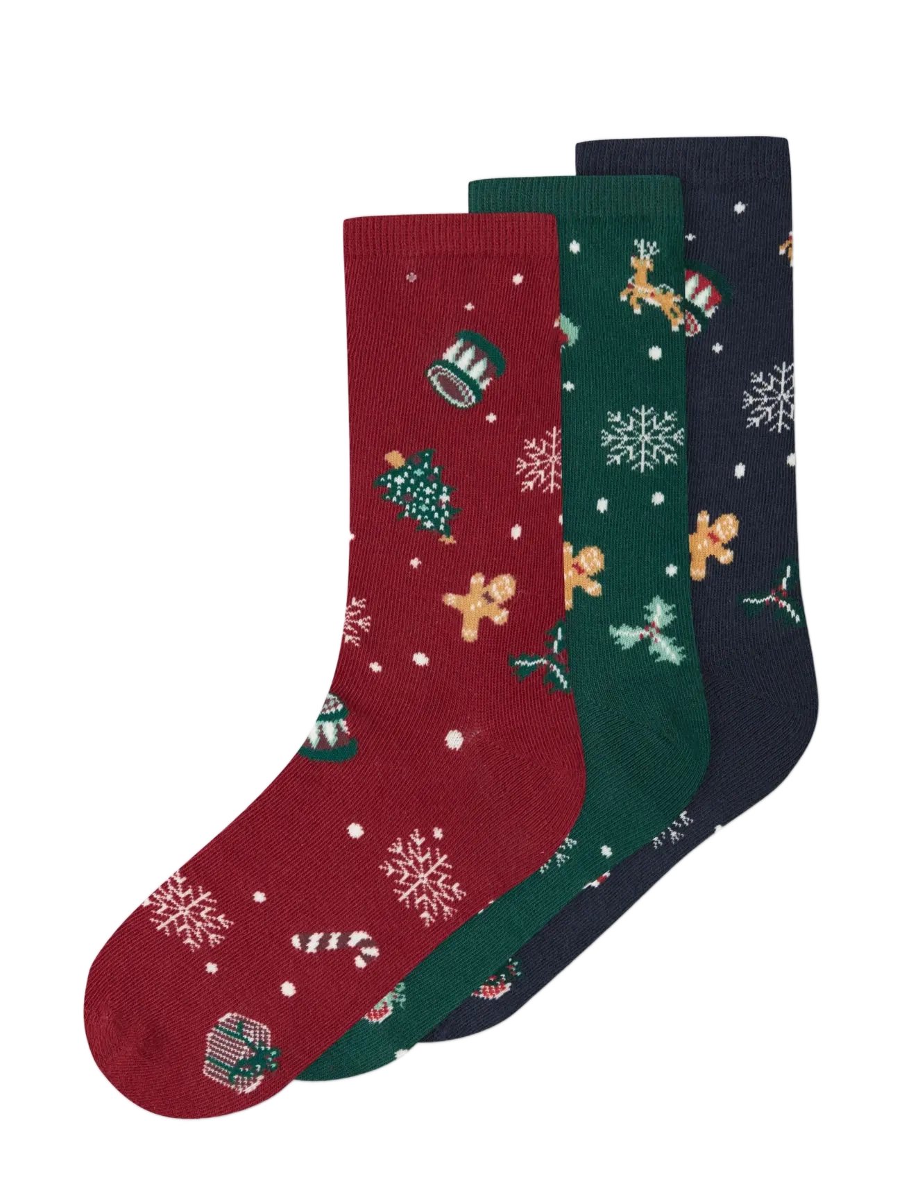 name it NKNVISMAS 3P SOCK - Tøj - BOTANICAL GARDEN / green