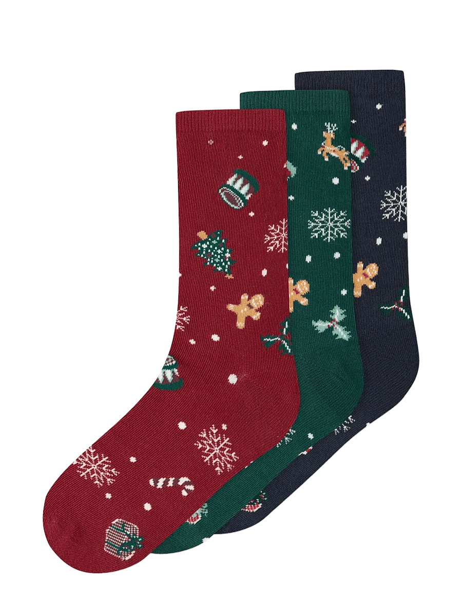 name it - NKNVISMAS 3P SOCK - strømper - botanical garden - 0