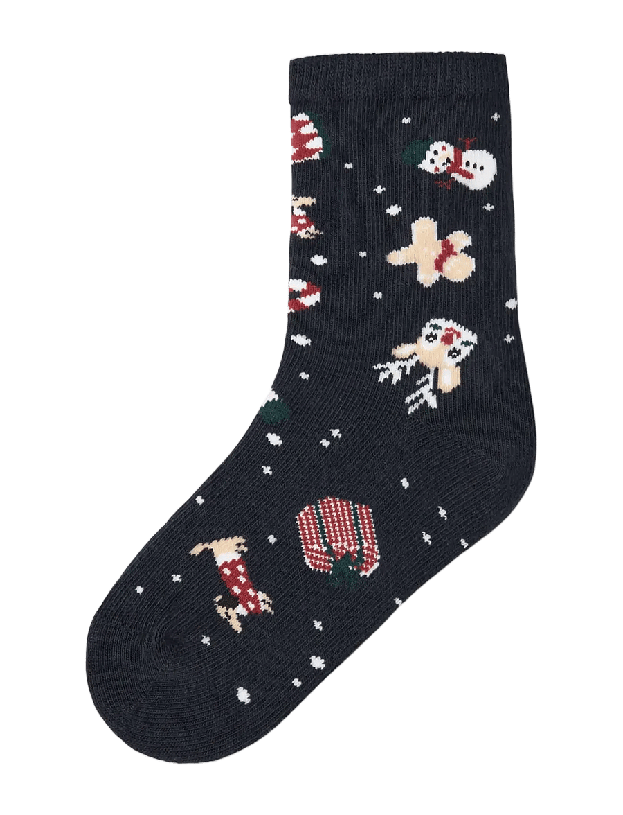 name it - NMNVISMAS 3P SOCK - strømper - botanical garden - 3