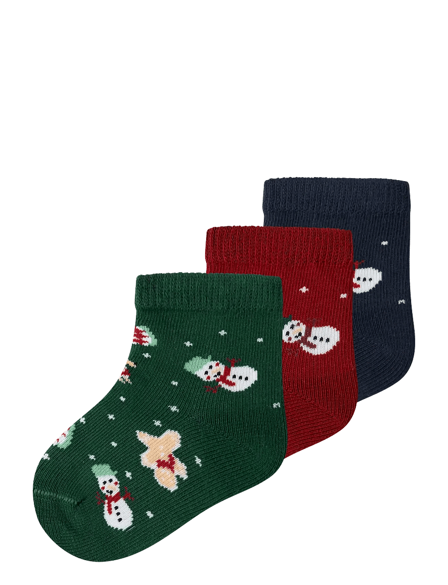 name it - NBNVISMAS 3P SOCK - botanical garden - 0
