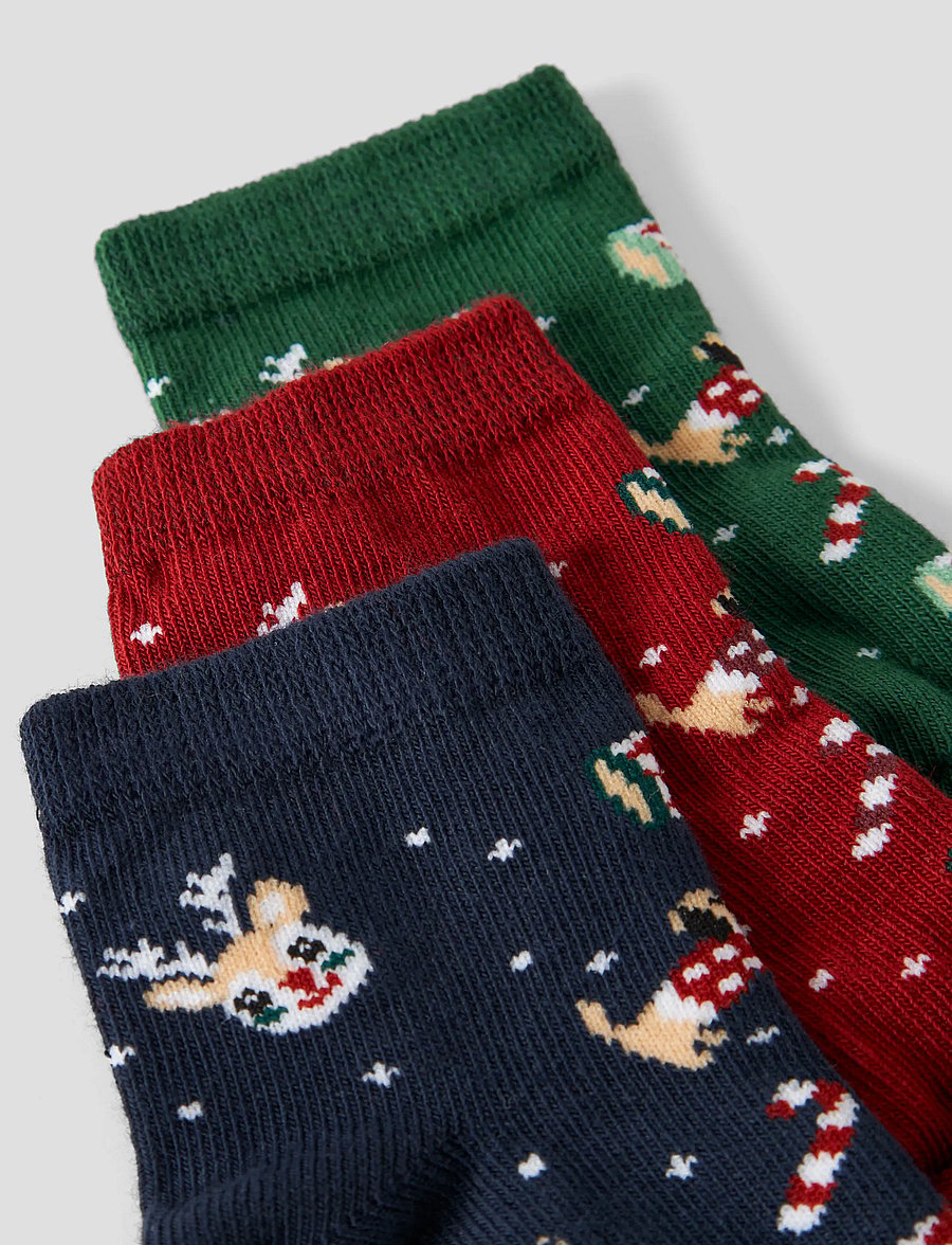 name it - NBNVISMAS 3P SOCK - botanical garden - 3