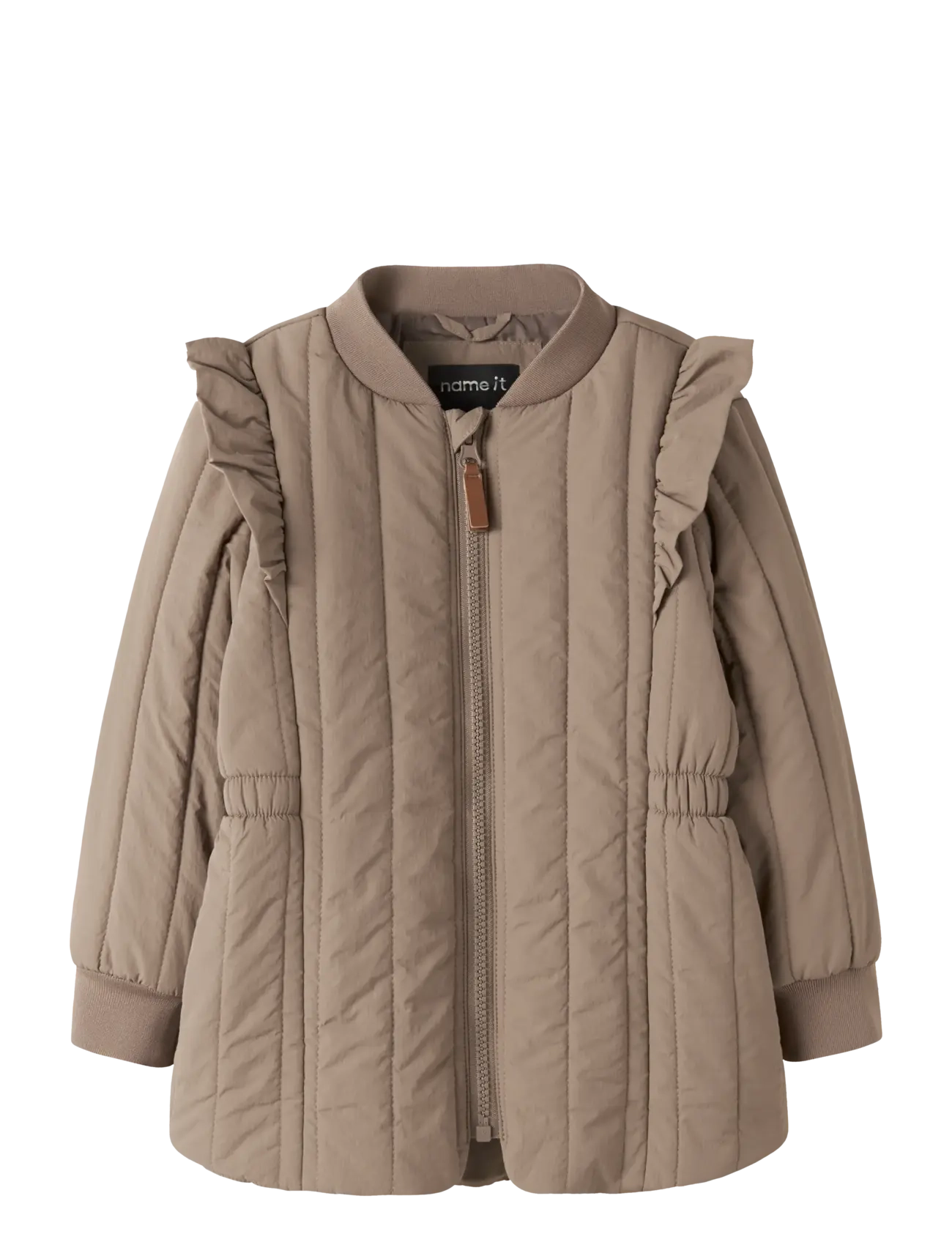name it NMFMELODY QUILT JACKET TB - Jackets - FOSSIL / brown