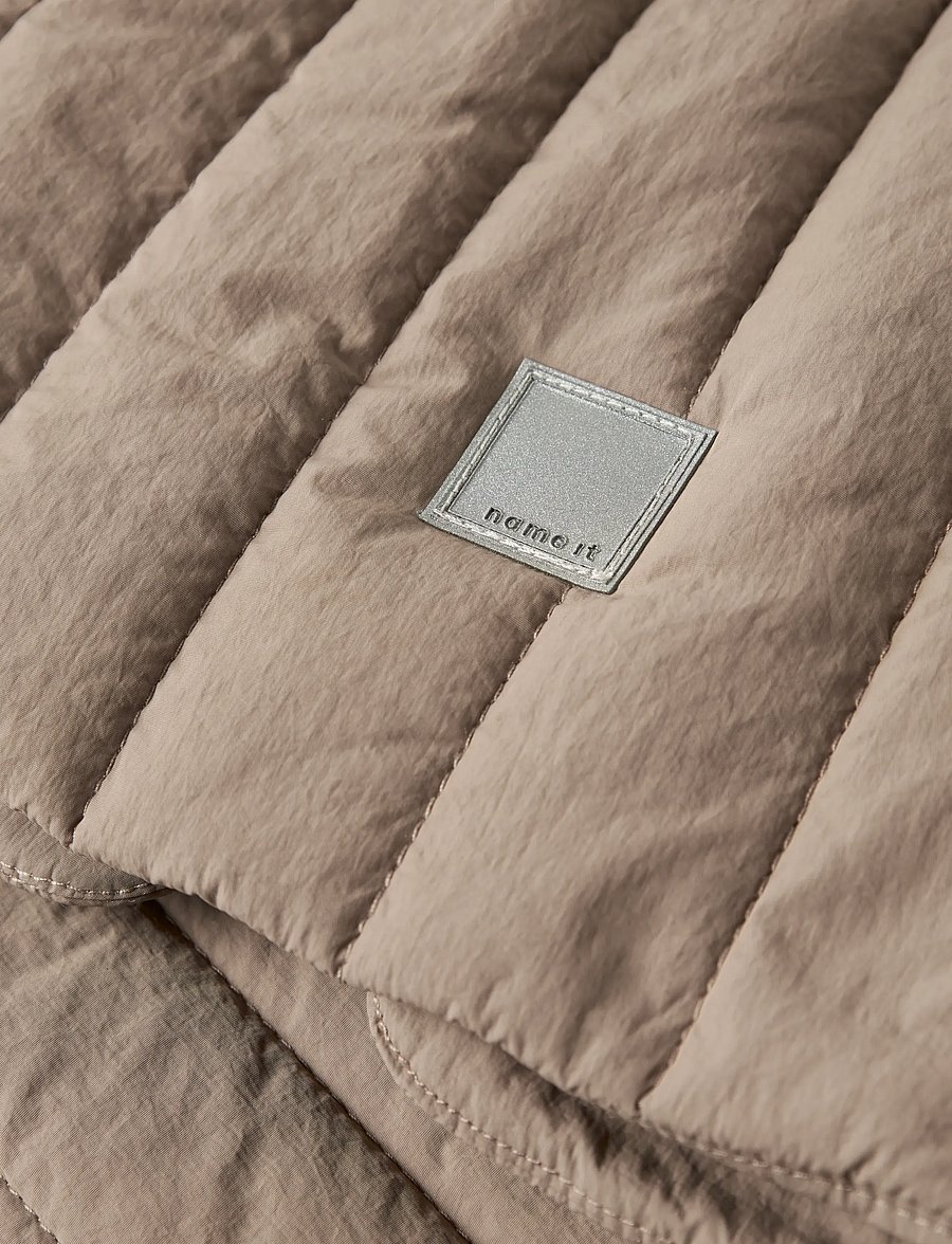 name it - NMFMELODY QUILT JACKET TB - tikkitakit - fossil - 3