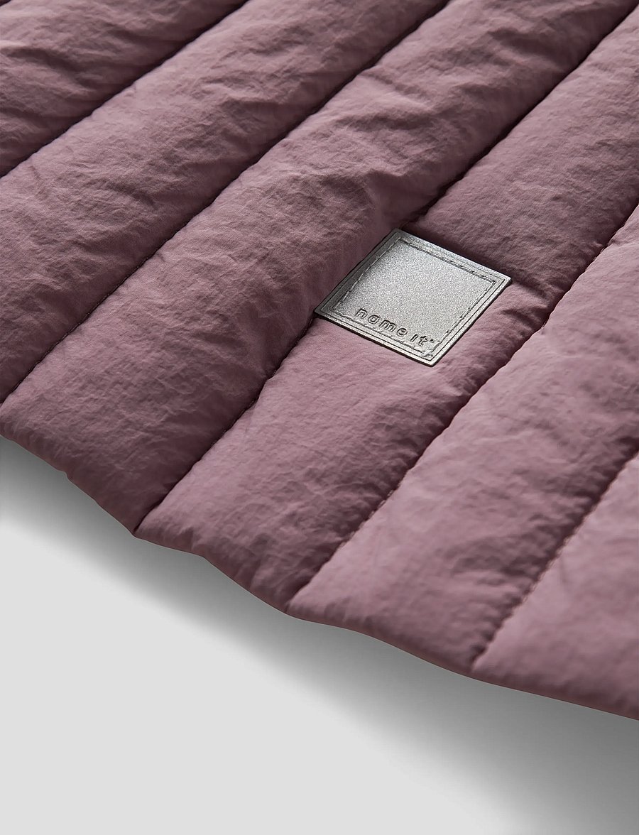 name it - NMFMELODY QUILT JACKET TB - steppjacken - grape shake - 3