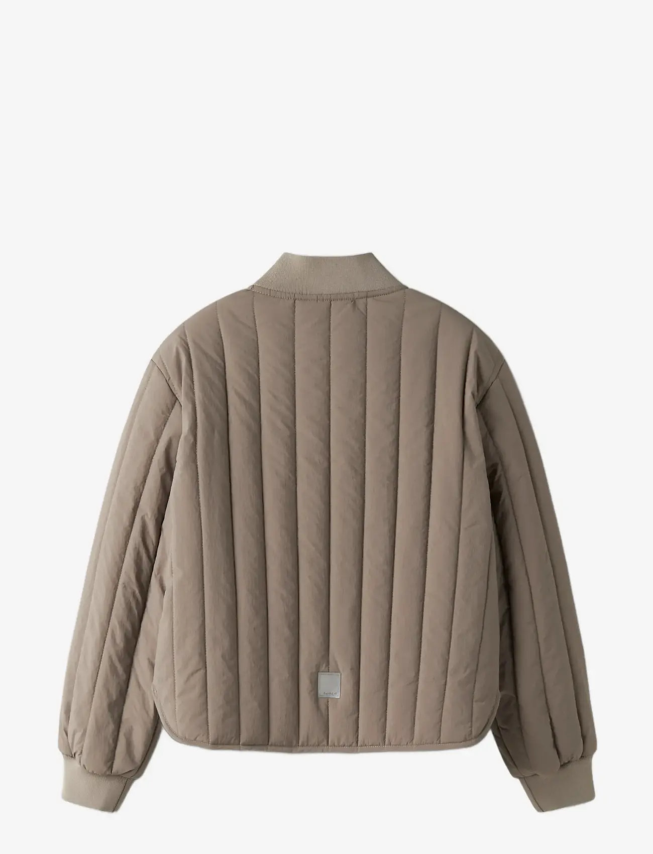 name it - NKFMELODY QUILT JACKET TB - quiltede jakker - fossil - 2