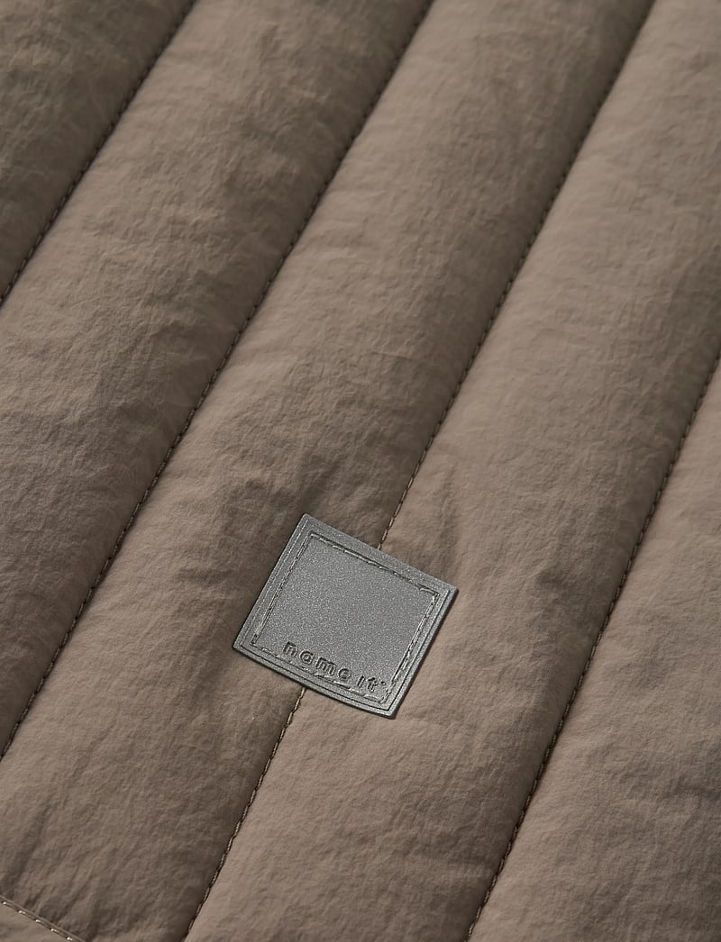 name it - NKFMELODY QUILT JACKET TB - quiltede jakker - fossil - 3