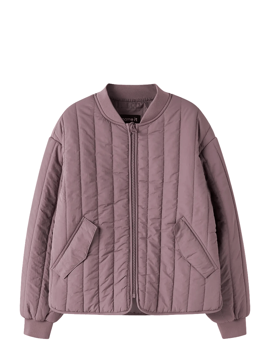 name it - NKFMELODY QUILT JACKET TB - quilted jassen - grape shake - 1