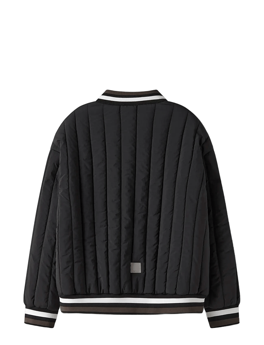 name it - NKMMELODY QUILT JACKET TB - quiltede jakker - black - 2