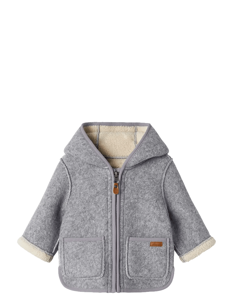name it - NBNMILY JACKET3 - fleecejacken - light grey melange - 1