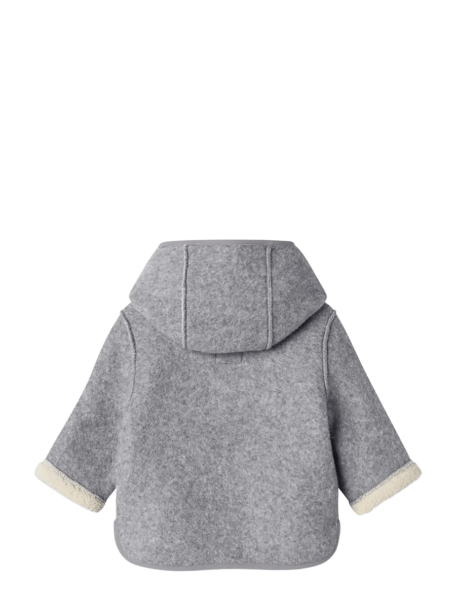 name it - NBNMILY JACKET3 - fleecejakker - light grey melange - 2
