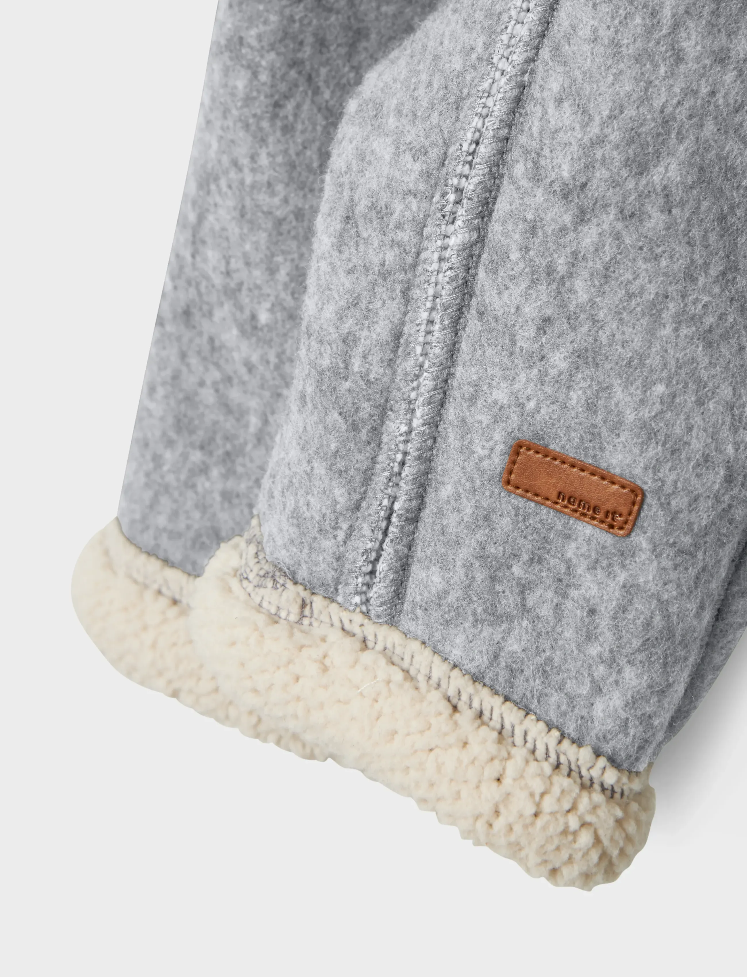 name it - NBNMILY SUIT4 - fleece overall - light grey melange - 4