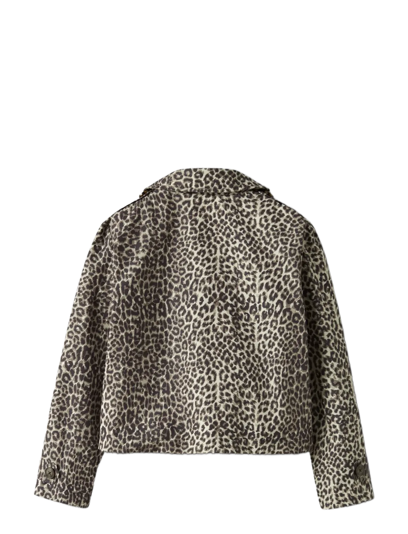 name it - NKFMADELIN TRENCH COAT SHORT AOP - frakker - birch - 1