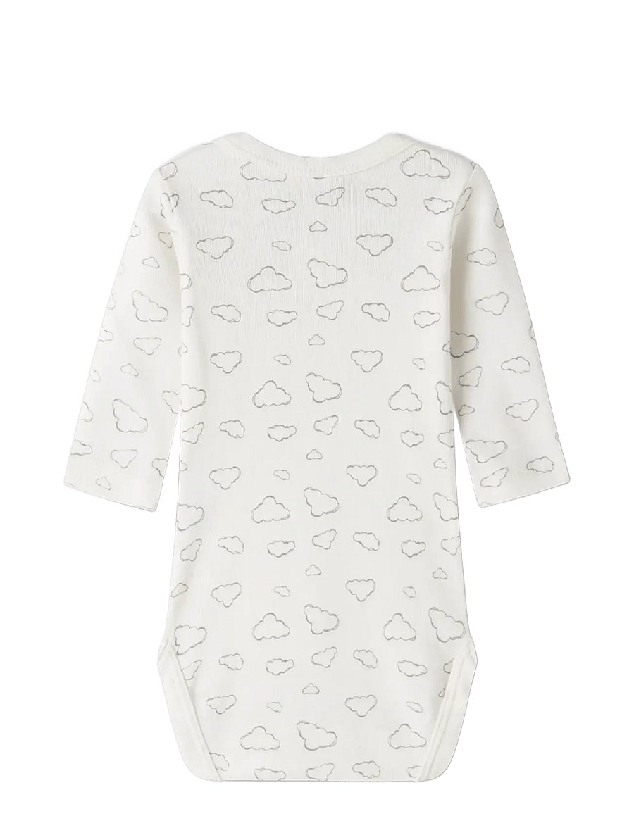 name it - NBNBODY 2P LS WRAP CLOUD NOOS - rompers in multipack - jet stream - 2