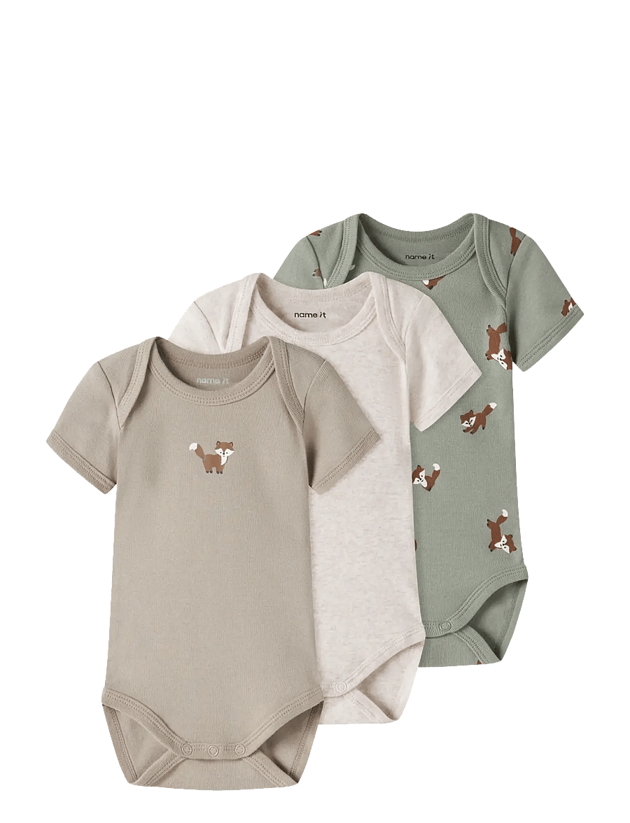name it - NBMBODY 3P SS FOX NOOS - bodide mitmikpakk - shadow - 1