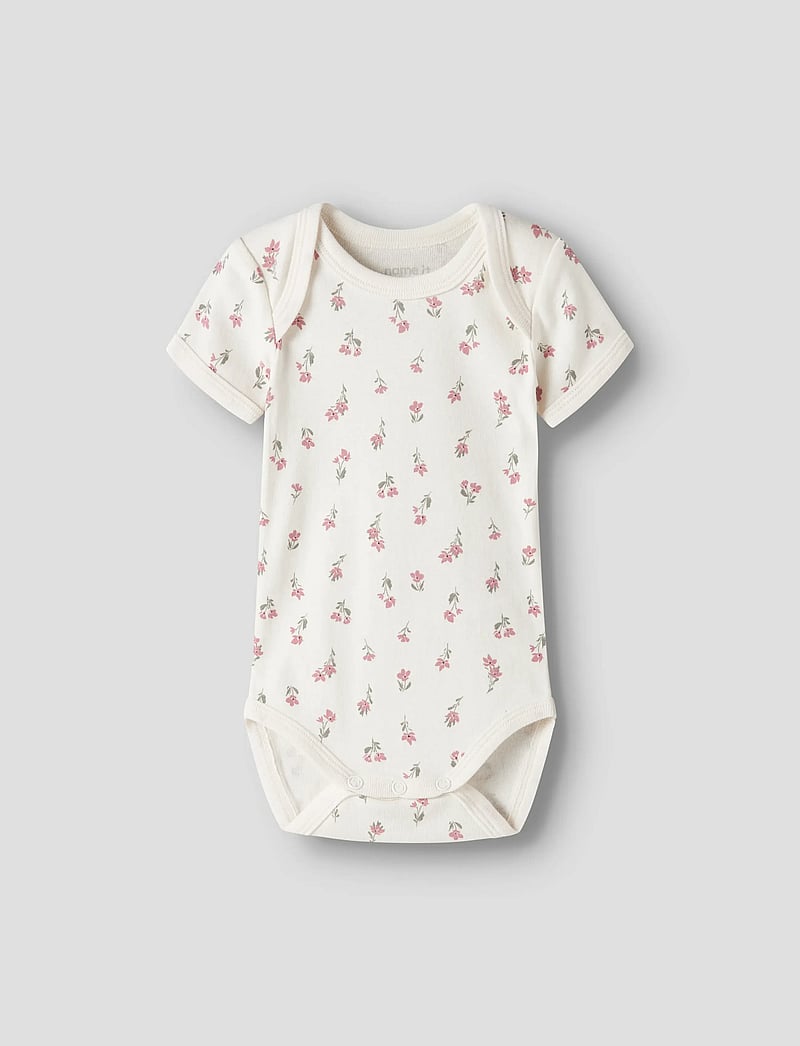 name it - NBFBODY 3P SS FLOWER NOOS - multipack bodys - jet stream - 3