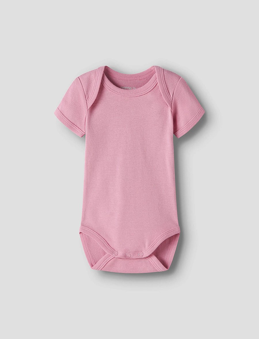 name it - NBFBODY 3P SS FLOWER NOOS - multipack bodys - jet stream - 5