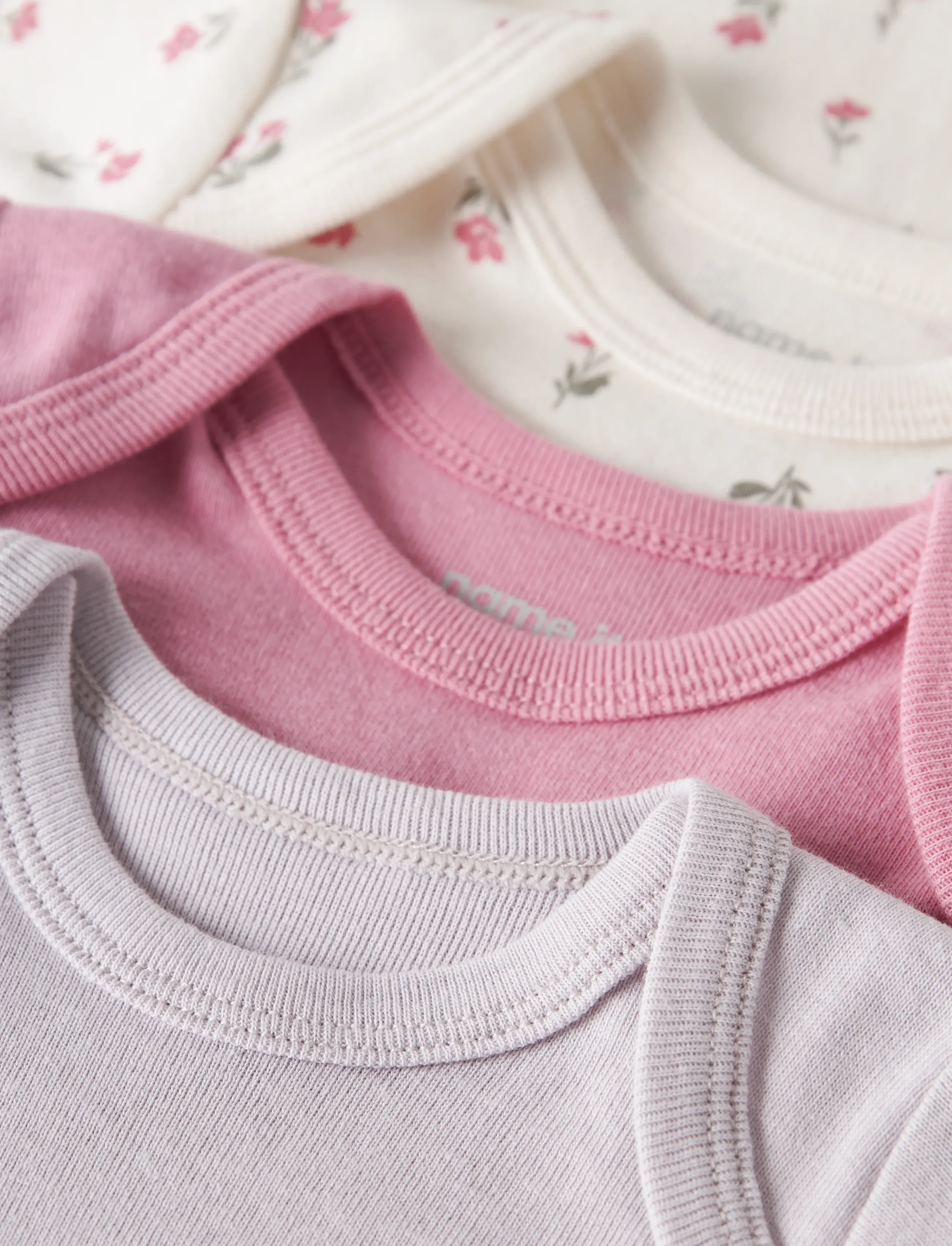 name it - NBFBODY 3P LS FLOWER NOOS - multipack bodys - jet stream - 4