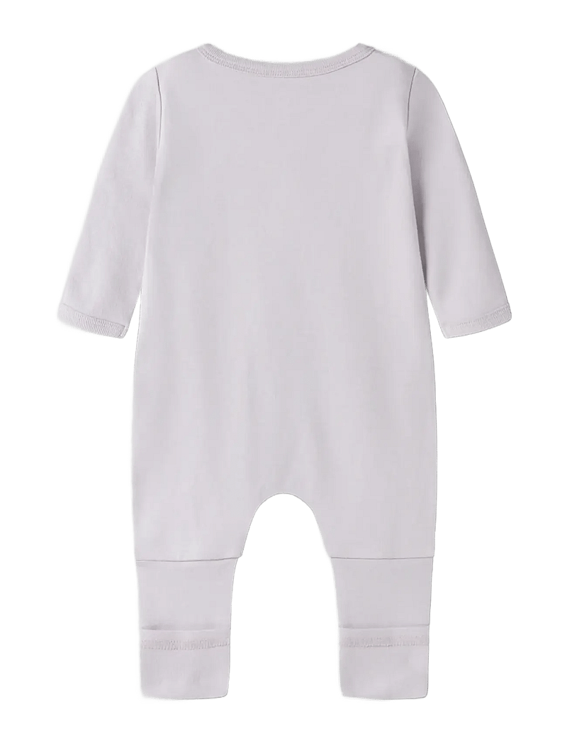name it - NBFNIGHTSUIT 2P ZIP FF FLOWER NOOS - schlafoveralls - jet stream - 2