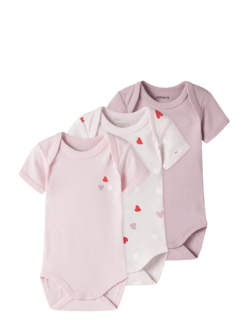 name it - NBFBODY 3P SS CARINARIA HEART NOOS - multipack bodys - carinaria - 1