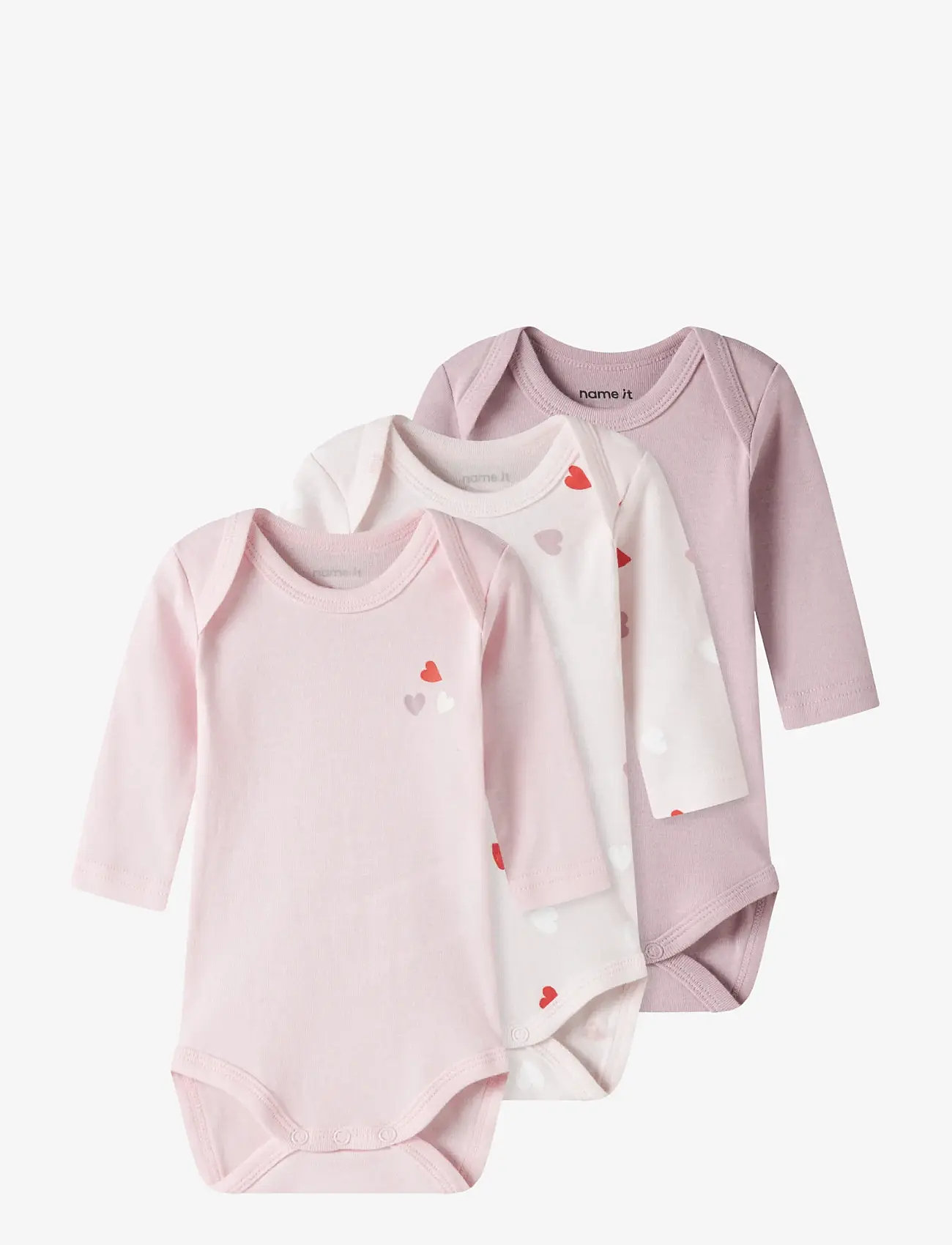 name it - NBFBODY 3P LS CARINARIA HEART NOOS - multipack bodys - carinaria - 1