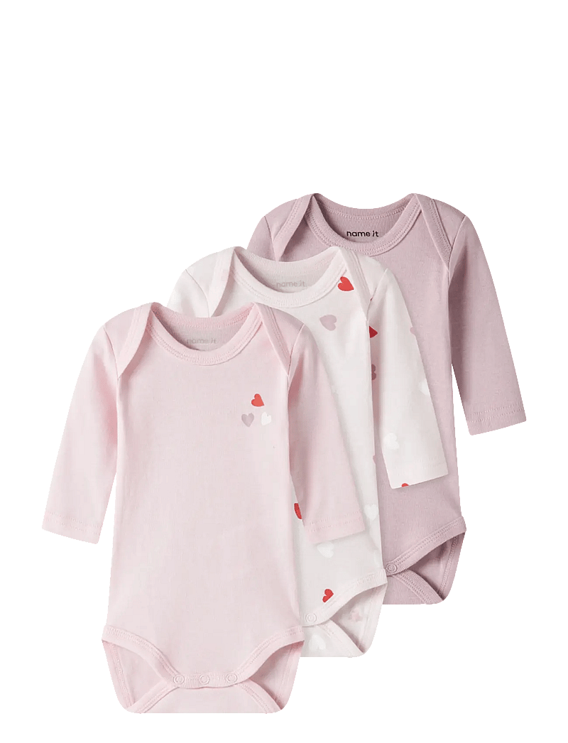 name it - NBFBODY 3P LS CARINARIA HEART NOOS - multipack bodys - carinaria - 1