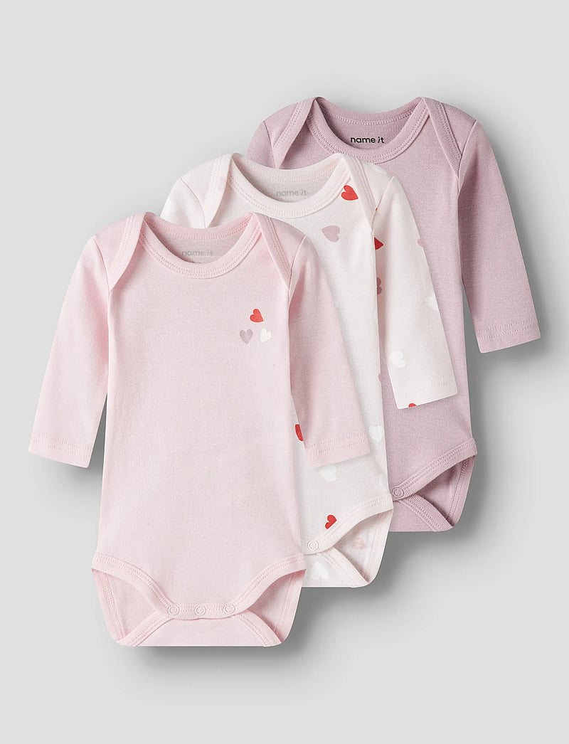 name it - NBFBODY 3P LS CARINARIA HEART NOOS - multipack bodys - carinaria - 0