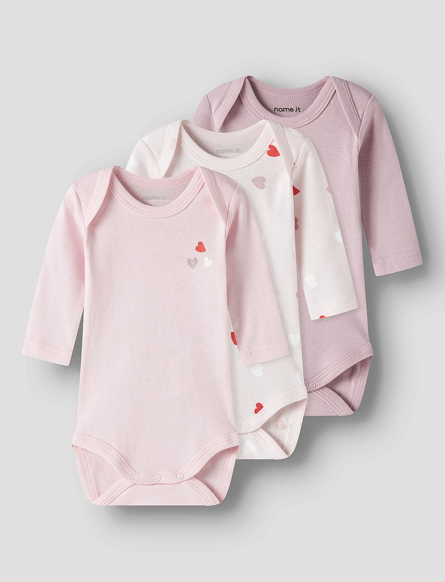 name it - NBFBODY 3P LS CARINARIA HEART NOOS - vairāku rāpulīšu komplekts - carinaria - 0