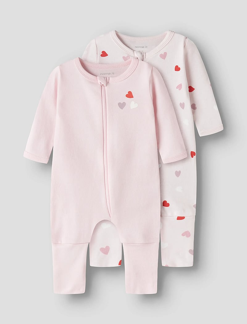 name it - NBFNIGHTSUIT 2P ZIP FF CAR. HEART NOOS - sovoveraller - carinaria - 0