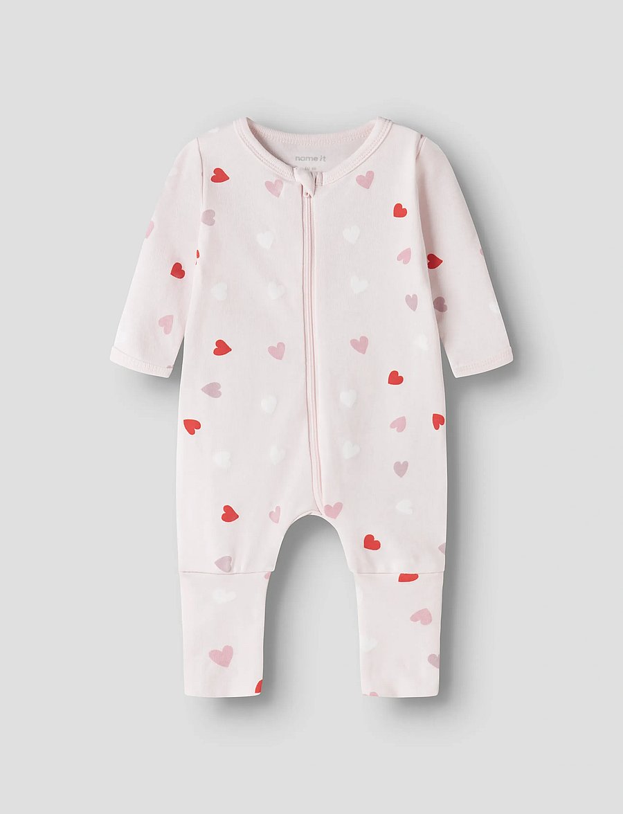 name it - NBFNIGHTSUIT 2P ZIP FF CAR. HEART NOOS - schlafoveralls - carinaria - 3