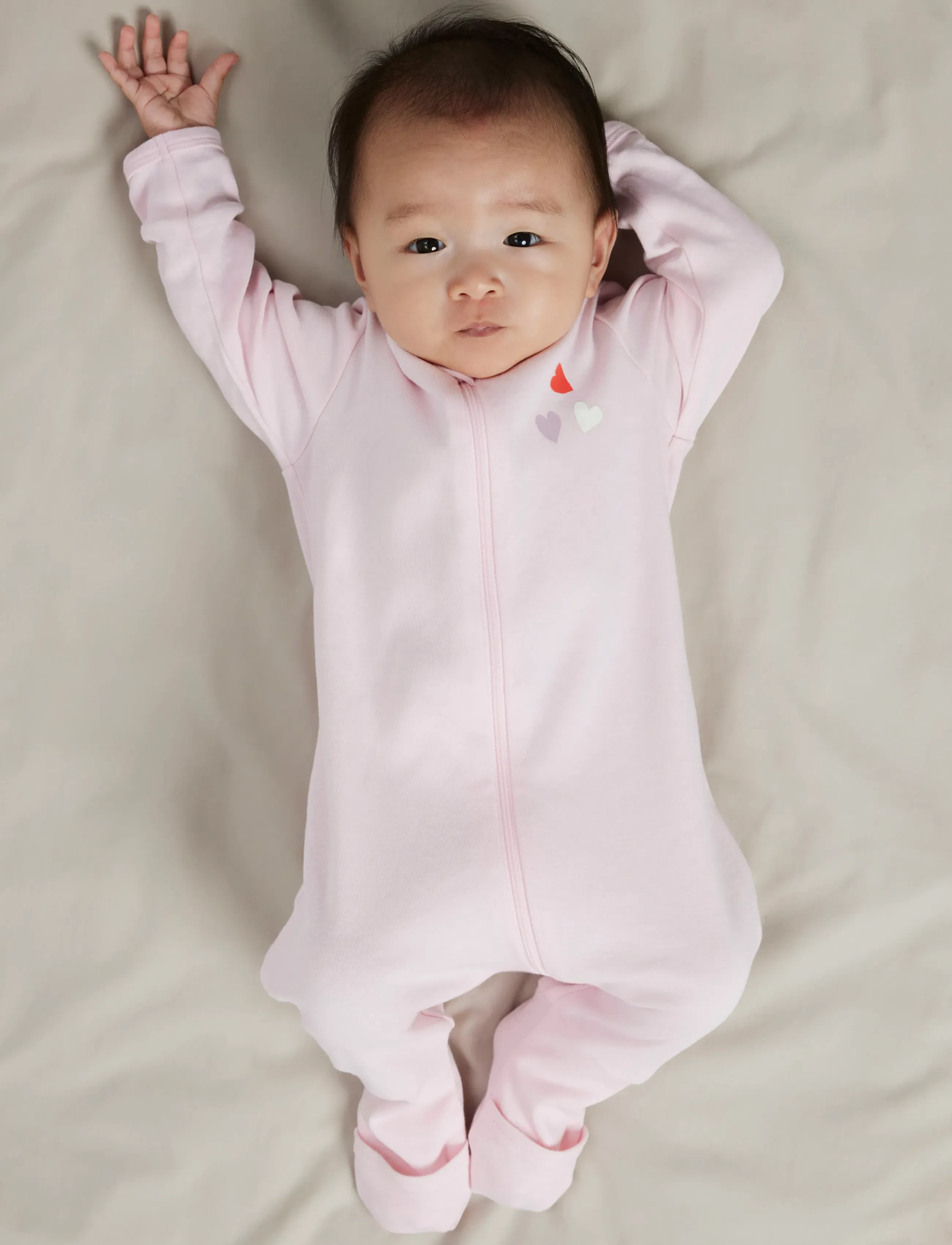 name it - NBFNIGHTSUIT 2P ZIP FF CAR. HEART NOOS - sleeping overalls - carinaria - 5