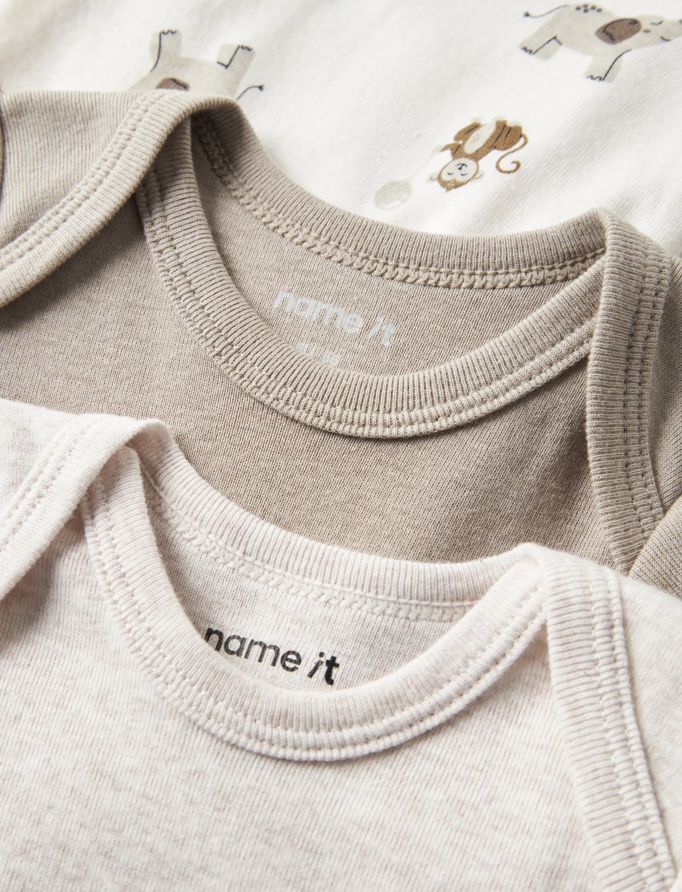 name it - NBNBODY 3P SS ANIMAL NOOS - multipack bodys - jet stream - 4