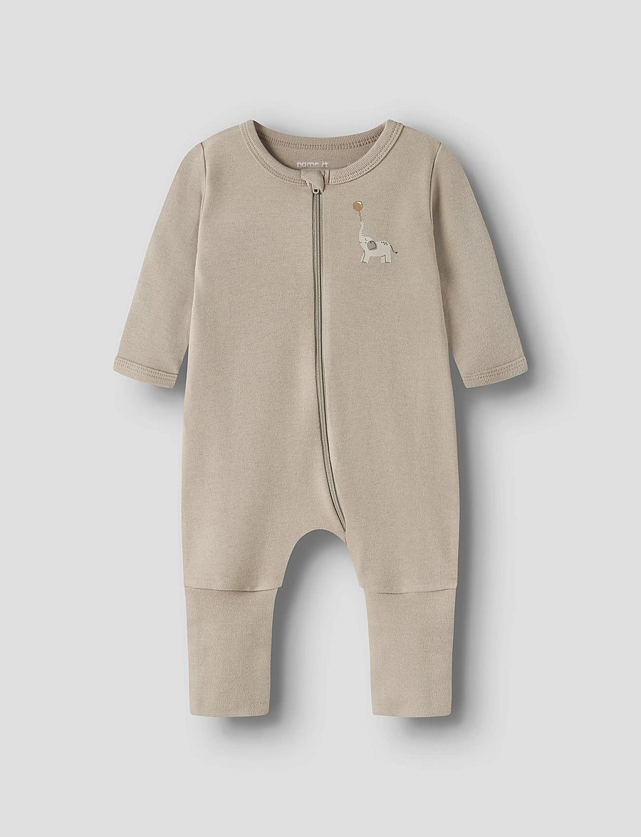 name it - NBNNIGHTSUIT 2P ZIP FF ANIMAL NOOS - magamiskombinesoonid - jet stream - 3