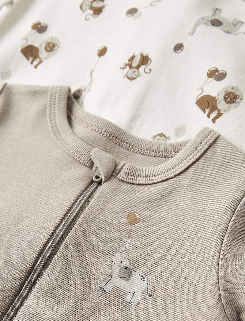 name it - NBNNIGHTSUIT 2P ZIP FF ANIMAL NOOS - magamiskombinesoonid - jet stream - 4