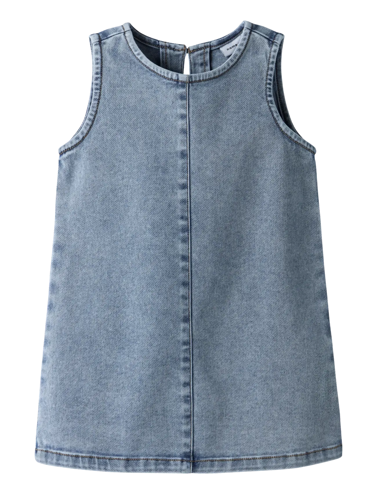 name it NMFAMELIA SL DNM DRESS 2188-GY T - 4 for 3 - MEDIUM BLUE DENIM / blue