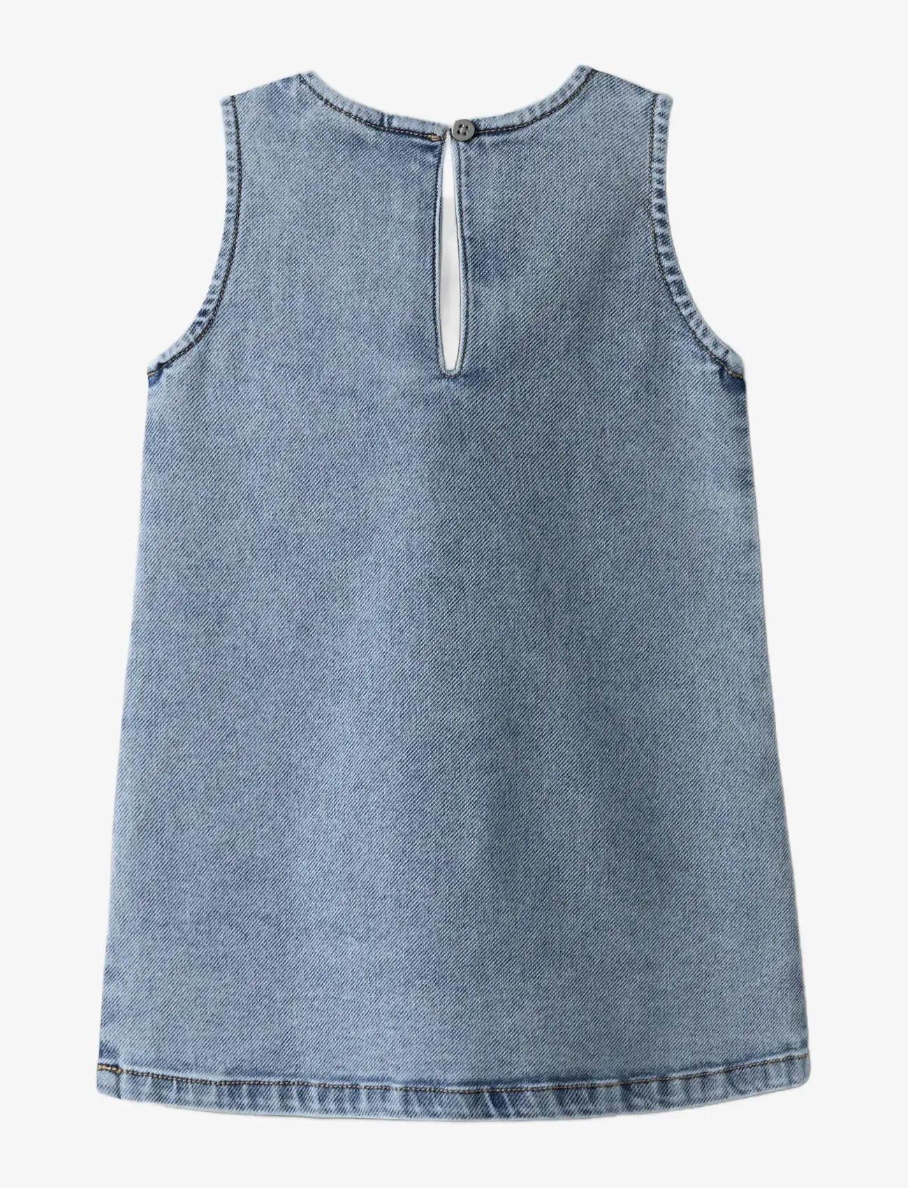 name it - NMFAMELIA SL DNM DRESS 2188-GY T - Ärmlösa vardagsklänningar - medium blue denim - 2