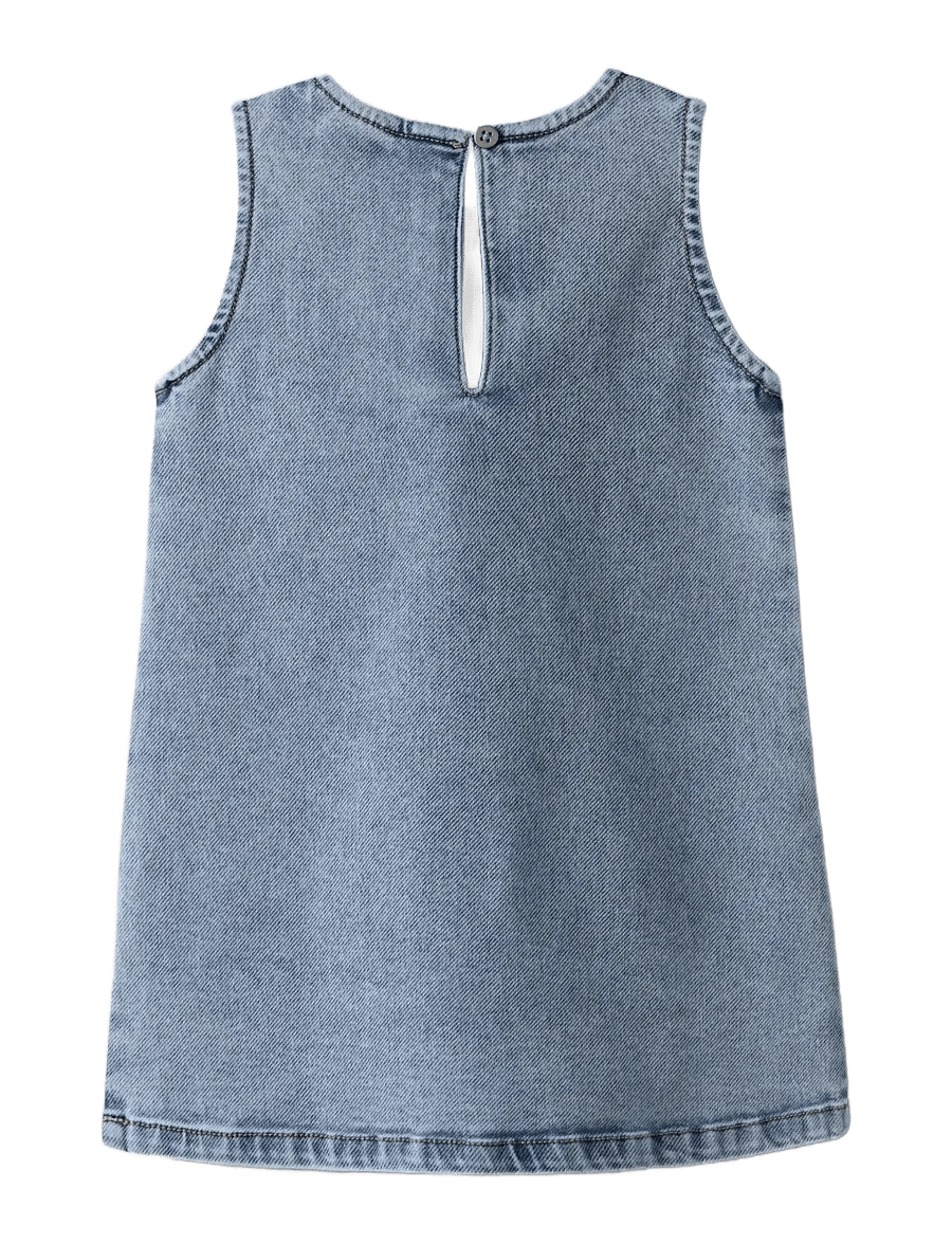 name it - NMFAMELIA SL DNM DRESS 2188-GY T - medium blue denim - 2