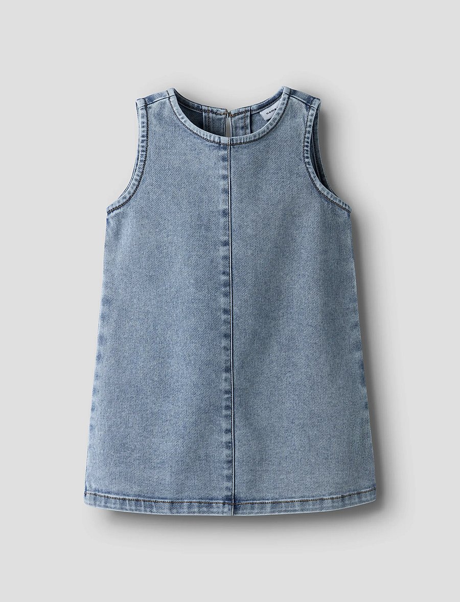name it - NMFAMELIA SL DNM DRESS 2188-GY T - medium blue denim - 0