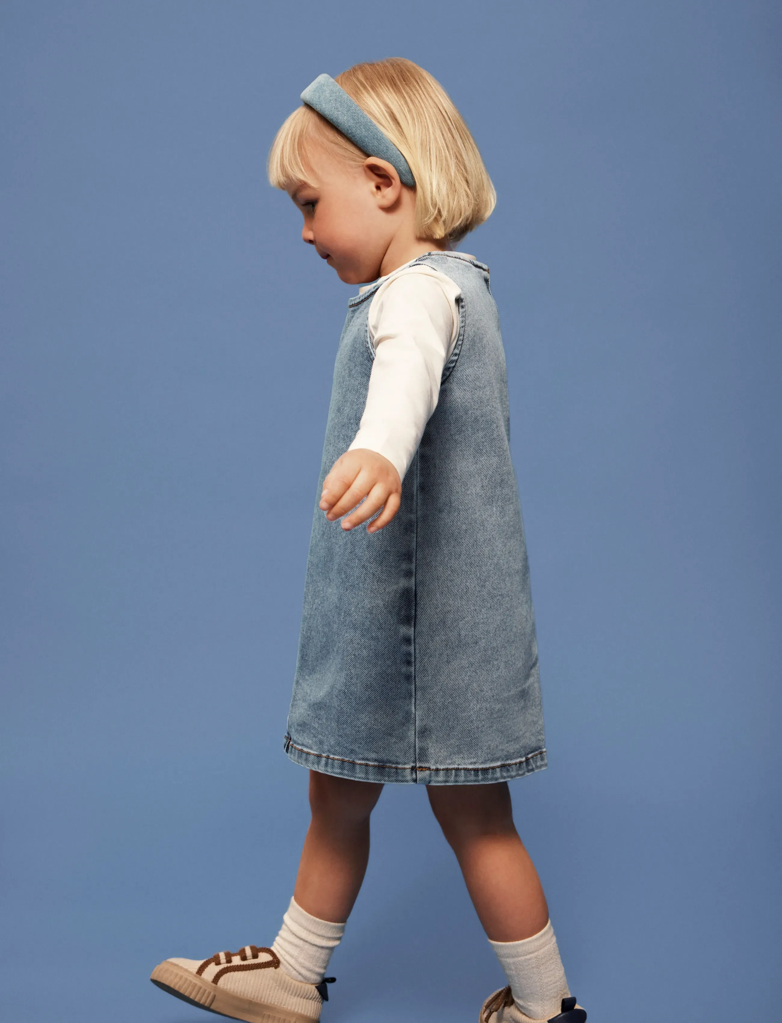 name it - NMFAMELIA SL DNM DRESS 2188-GY T - medium blue denim - 4